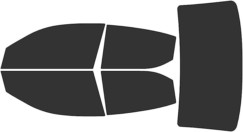 Rvinyl Window Tint Kit Compatible with Dodge Avenger 2008-2014 - Black 20% - Single Ply No Bubble Film - Do it Yourself Vehicle Complete Precut Kit