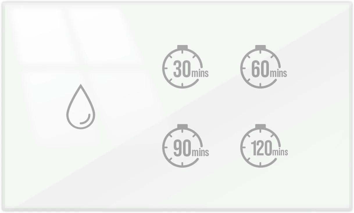 JXQXHCFS Tuya Smart Life 20A Boiler Water Heater Switch Touch Panel Control Timer Countdown Energy Monitoring Compatible with Google Home Alexa-White US Standard