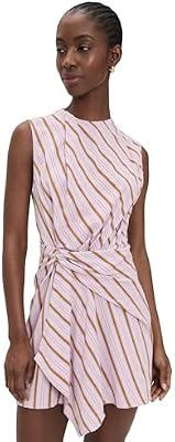 ALC Dion Dress, Lilac/Curry, 4