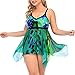 Womens Swimdress Plus Size Skirtini Cover Up Maillot de Bain Grande Taille Maillot