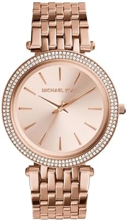 Michael Kors Darci 3 Hand Watch with Glitz Accents Rose Gold MICHAEL KORS MK3203 Darci Three-Hand Tri-Tone Women main image 3