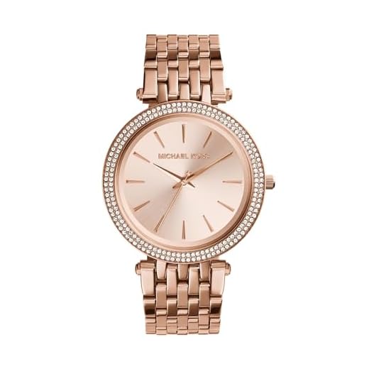 Michael Kors Damer analog kvarts klocka rostfritt stål armband rosa