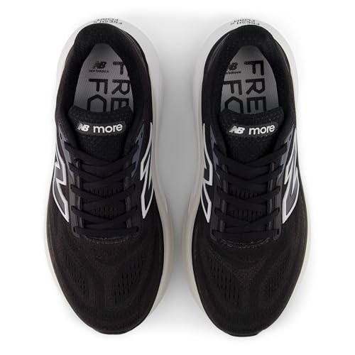 New Balance New Balance Women's Fresh Foam X More V6 Running Shoe, Black/Grey Matter/Castlerock, 9 M