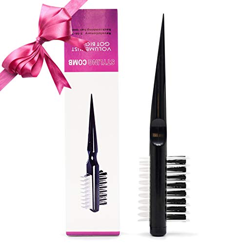 Hair Comb, Teasing Comb, Styling Comb Brush Instant Hair Volumizer, Multifuncional Combing Brush with Shark Back Double-side Design, Combs For Women