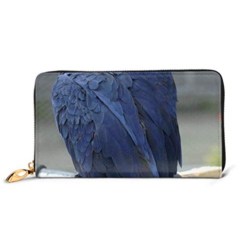Preisvergleich Produktbild JHGFG Fashion Handtasche Reißverschluss Geldbörse Hyacinth Macaw Phone Clutch Geldbörse Abendkupplung Blocking Leder Geldbörse Multi Card Organizer