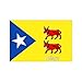 Autocollant Bearn Estelada stickers adhesif étoile drapeau - Taille : 4 cm