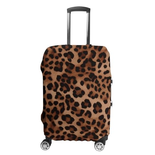 Carry on Luggage Cover Leopard Print Suitcase Covers for Luggages Tsa Approved Travel Luggage Sleeve Protector Elastic Suitcase Protector Anti-Scratch Washable Fits 19-30 Inch Case -S