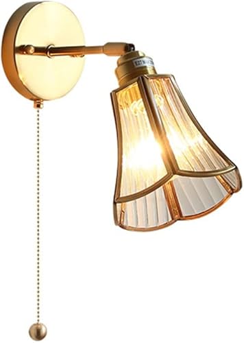 CZDYUF viene con interruptor de tira de alambre de pared lámpara nórdica para sala de estar dormitorio mesita de noche escalera pasillo estilo