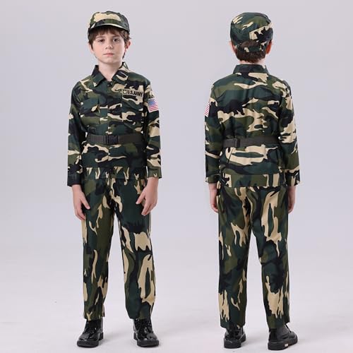 Disfraz de Ejército para Niños Talla Small miniatura 2