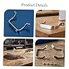 KALLORY 4pcs Stainless Steel Pan Handle Replacement Set with 9.8cm Hole Spacing, Rustproof Metal Cookware Handle for Wok, Steamer, and Frying Pan Maintenance in Kitchen #2