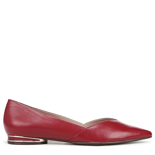 Image of Naturalizer Women's Havana Ballet Flat Hearts Flame Red Leather 9 W
