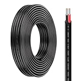 iGreely 2x0.75mm² KFZ Kabel 10m rund, 12V 2 Adriges Kabel, Flexibel Verzinnter Kupferkabel für Lkw/Anhänger