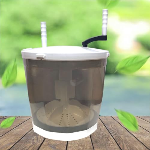 Manual Laundry Machine 14x13.4in Travel Washing Machine 2 In 1 Non-Electric Washing Machine Perfect For Camping, Travelling, Apartment, Dorm(Gray)