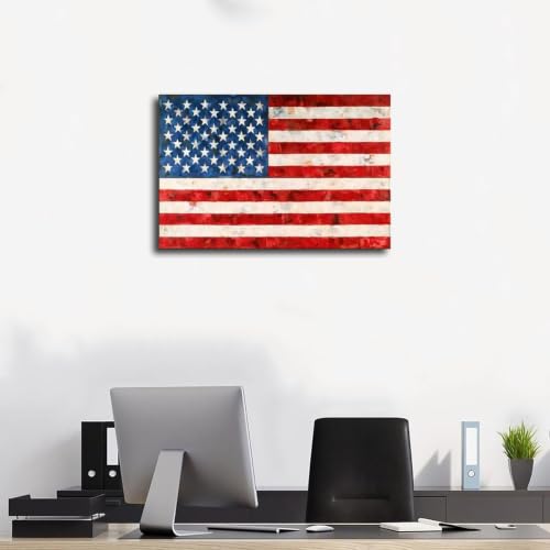 Impression sur papier mat Jasper Johns Flag avec cadre de qualité 61x91 - 3