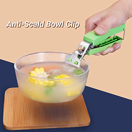 Clipe de tigela,Prato de Prato de Prato para Tigela Prendedor de Prato Anti-escaldadura Prendedor de