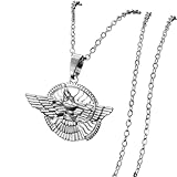 QYYZTQY Neue 2025 Ashur-Anhänger-Halsketten für Damen und Herren. Lama, Lamma, geflügelter Stier. Lamassu ist EIN assyrischer Schutzgottheitsschmuck mit kreativen Modeaccessoires für Sie