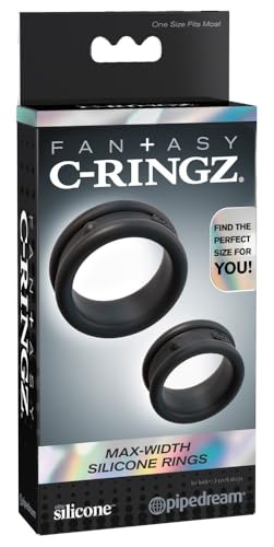 pipedream Anneau Grande Largeur en Silicone Noir