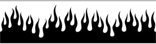 Airbrush Mylar Stencil - Flame C204