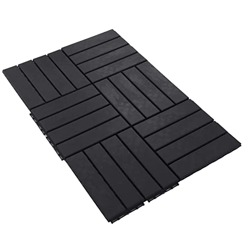 Dalles de terrasse dalles plastique emboîtables 30 pcs extérieur étanche