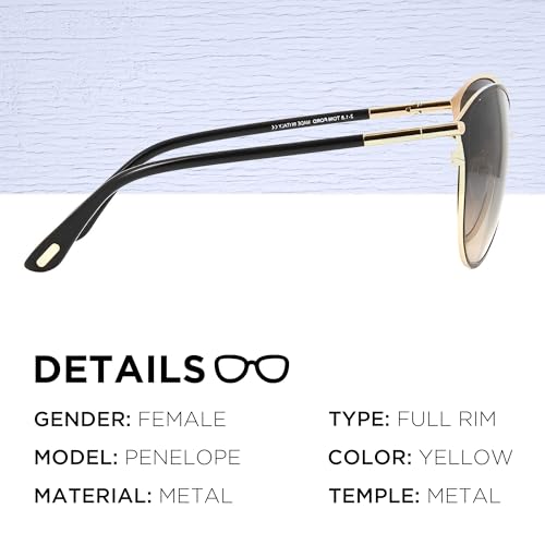 Tom Ford FT0320 PENELOPE Round Shape Sunglasses + Bundle With eSHADES Eyewear Cleaning Kit2