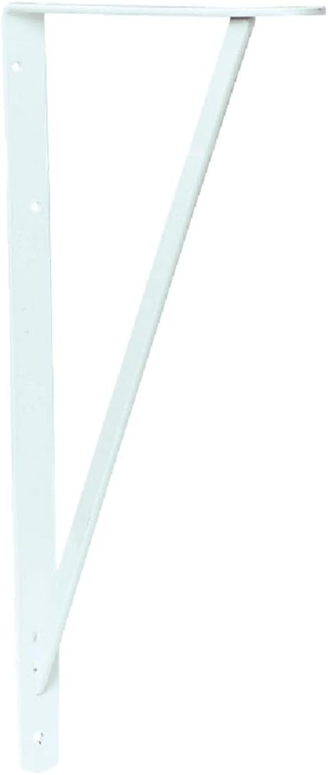 Knape & Vogt 208WH500 591 Heavy Duty Shelf Bracket, 1, White
