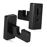 CORHAD Soporte de Pared para Hockey Negro Almacenamiento Vertical Resistente para Equipo de Hockey Organizador Compacto y Elegante para Casa u Oficina