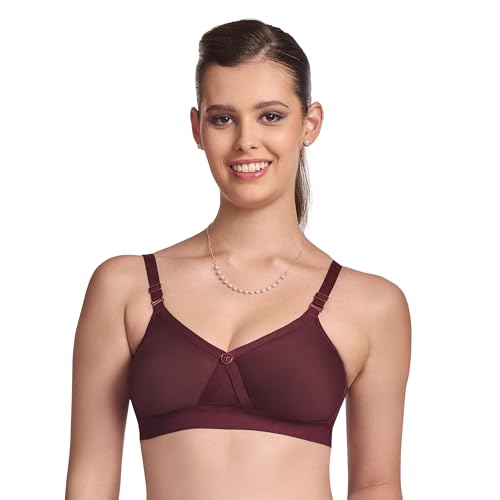 Image of TRYLO Women's Cotton Solid Regular Fit Bra