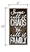 Honey Dew Gifts Wall Hanging Decorative Wood Sign, Some Call It Chaos We Call It Family 5 inch by 10 inch Hang on the Wall Home Decor, 75408