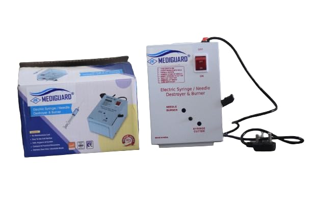 MEDIGUARD Needle Syringe Destroyer Electric, Needle Destroyer Machine for Hospital & Laboratory, Shock Proof Metal Body Mechanism, Low Power Consumption, On/Off Switch, White, Pack of 1 (B0BT1Z3NLK) Amazon Price History, Amazon Price Tracker