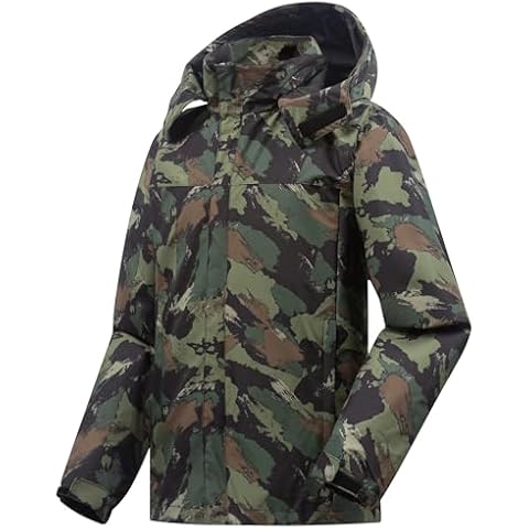 ANAYSN Waterproof Lightweight Rain Jacket with Hood Cover