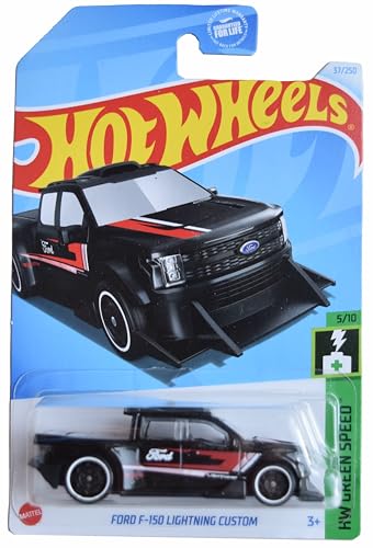 Hot Wheels Ford F 150 Lightning Custom 1:64 Negro miniatura 1