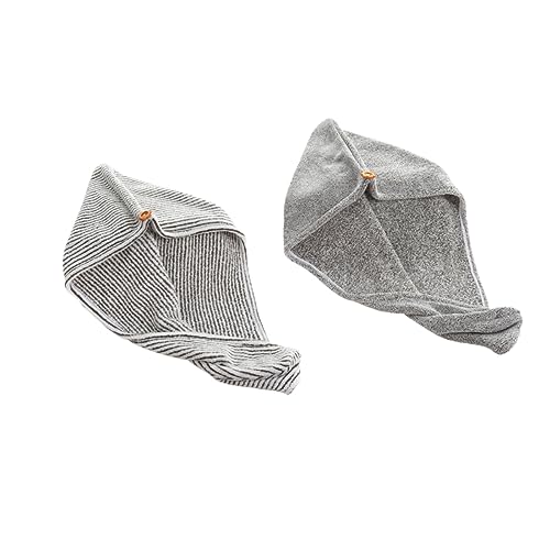 SAFIGLE 2 Toallas De Secado Rápido para El Cabello Accesorios para El Cabello Gorro Absorbente De Secado Rápido