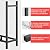 DIAMONDFORGE 4ft Firewood Rack Outdoor with Cover, Heavy Duty Fire Wood Stand, Metal Firewood Rack Indoor, Firewood Holder Storage, Log Wood Pile Racks Stand for Patio, Garden, Backyard, Matte Black