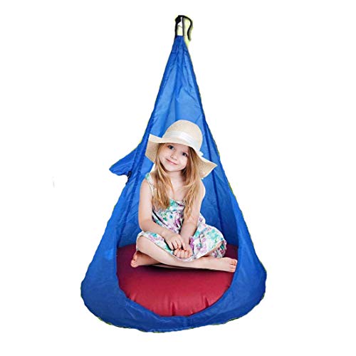 Kloius Sedia per amaca da bambino per bambini Sedia per esterno per bambini con schienale oscillante Pedane alzabimbo