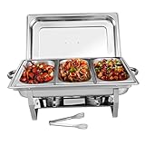 Conception polyvalente : idéal pour chefs et restaurants, ce plat à réchaud multifonctionnel peut utilisé pour une variété d'applications culinaires, améliorant vos de service, chauffe-plats pour buffet, plateaux chauffants pour aliments