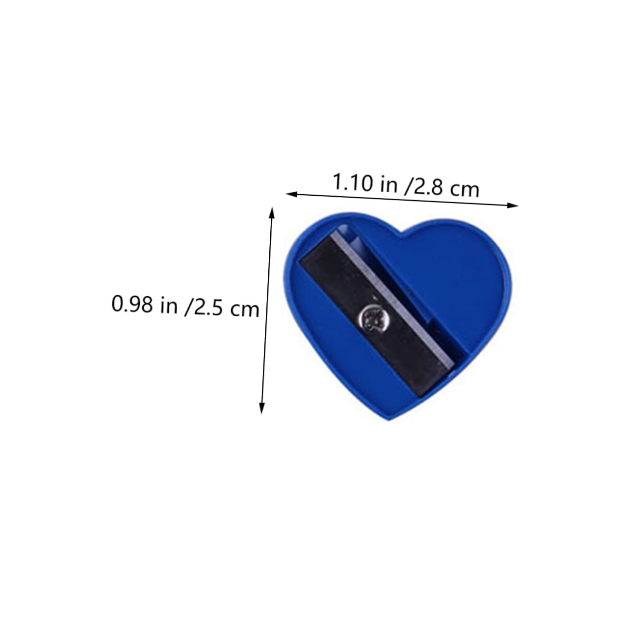 TEHAUX Children's Stationery 60pcs Single Hole Pencil Sharpeners Easy to Use and Store