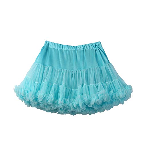 Preisvergleich Produktbild MRULIC Flauschiger Mesh-Superrock für Mädchen (100, L)