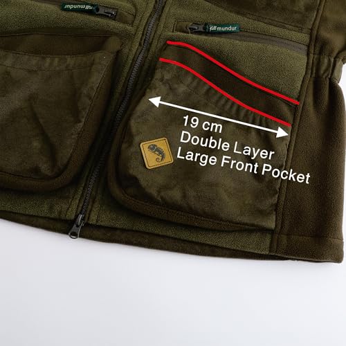 Full mundur Jagdweste Fleece Schießweste atmungsaktive Hundetrainerweste Outdoor-Weste mit mehreren Taschen Haustiertrainer für Herren