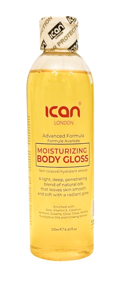 ican London Moisturizing Body Gloss Oil 250ml, 250 ml (Pack of 1) - Image 2