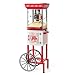 Nostalgia PC25RW 2.5 oz Popcorn & Concession Cart, 48" Tall, Makes 10 Cups, with Kernel & Oil Measuring Spoons & Scoop, 13" Wheels for Easy Mobility