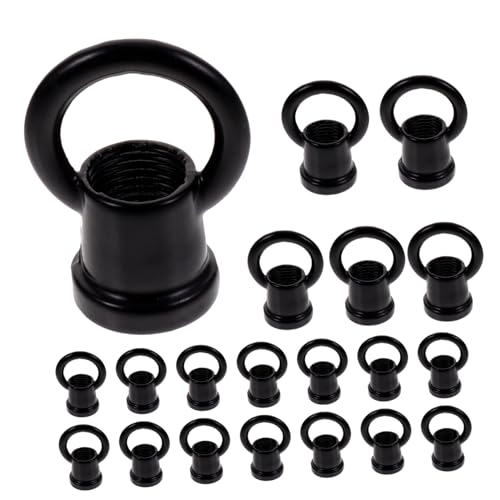 Cabilock Black Hanging Lamp Parts 20pcs Chandelier Hook Assembly Parts for Ceiling