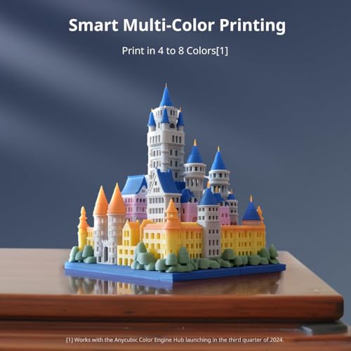 Image of 3IDEA Anycubic 3D Printer Kobra 3 Combo, Multi Color 3D Printer Up to 4 Stunning Rainbow Colors, Nozzle Clog Detection, Dry Printing and Filament Backup, Max High Speed 600mm /s, Size 250x250x260mm