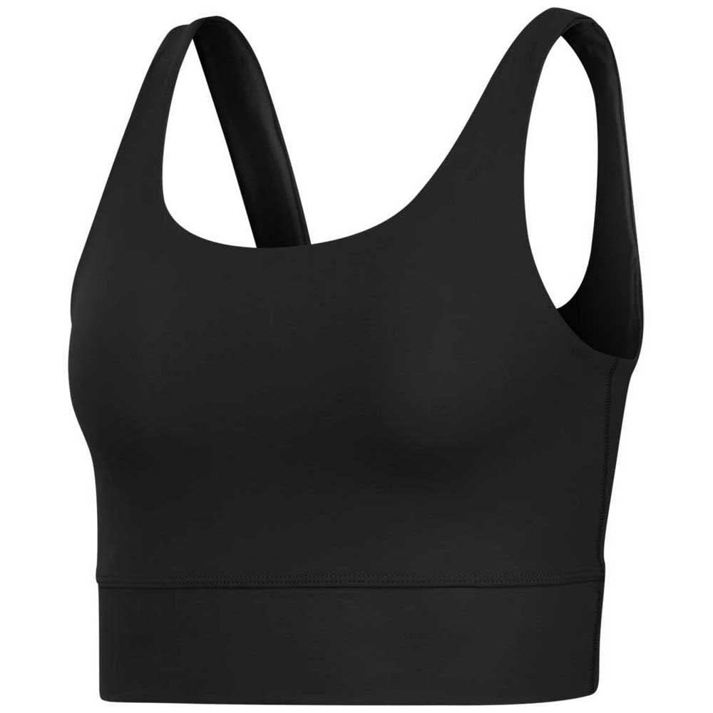 Nike CV0576 THE Yoga Luxe Crop Tank Vest Women's Black/(dk Smoke Grey) XL