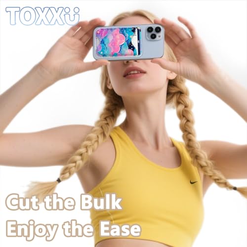 Image of Cute Cloud Magnetic Wallet for Magsafe Compatible with iPhone 17 /16 /15 /14 /13 /12 Series Pro Max Plus (Kawaii Pattern Phone Magnet Card Holder for Women Girl) (Fit 3 Cards Lether Mag Safe Wallets)