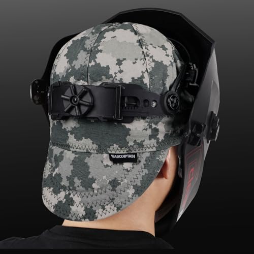 ARCCAPTAIN Reversible Welding Cap, Elastic Retractable Band, Camo, 7 1/4 - image 9