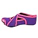 Calcetines de Yoga 1 Par de Zapatos Abiertos Antideslizantes Pilates Barre Soft Wrap Zapatos de Entrenamiento de Baile para Ballet (M-Púrpura)