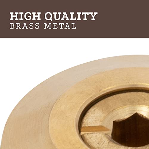 Wood Deck Brass Anchor With Collar For Pool Safety Cover. Universal Replacement For In-Ground Swimming Pool Safety Covers And Mesh Covers #TOP4