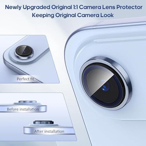 Image of CLITZ for iPhone 17 Air Camera Lens Protector Original Individual Lens Screen Protector | 9H Hardness, Scratch-Resistant, Case Friendly (Blue)