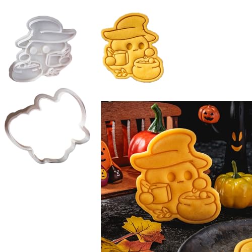 Set of 5 Skull Shaped Cookie Mold Molds Biscuits Baking for Parties Halloween Themed Fondant Cake Dessert Skull Cookie Stamp - Image 2