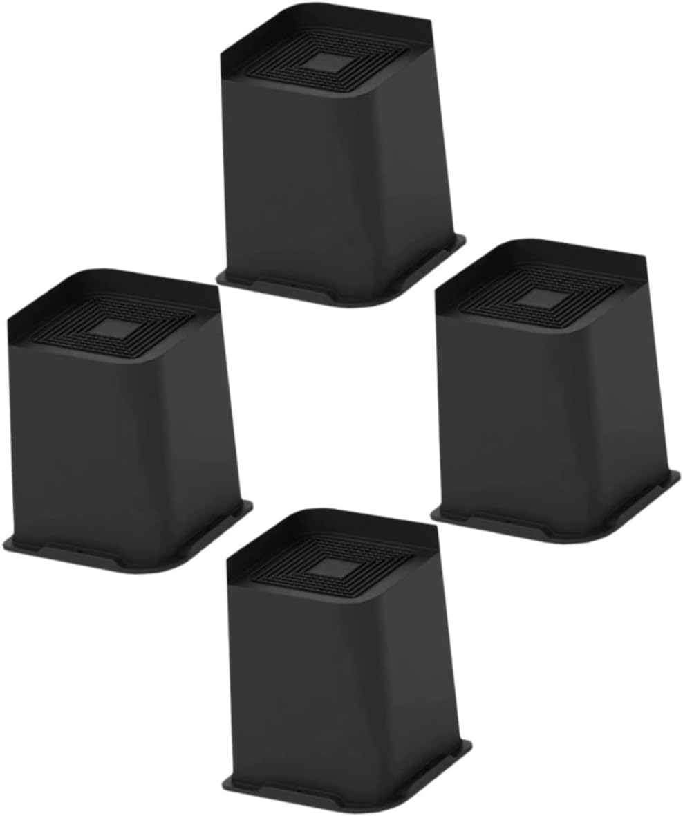 Gadpiparty 4pcs Skid Furniture Feet Risers for Bed Sofa Desk Legs Rubber Lift for Stability and Convenience Easy Install Blends Home Decor